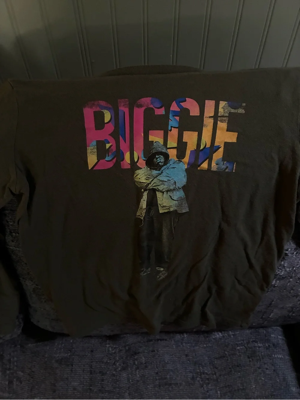 Old Navy Gray Long-Sleeve 'Playmaker' Football Tee and green biggie long sleeve